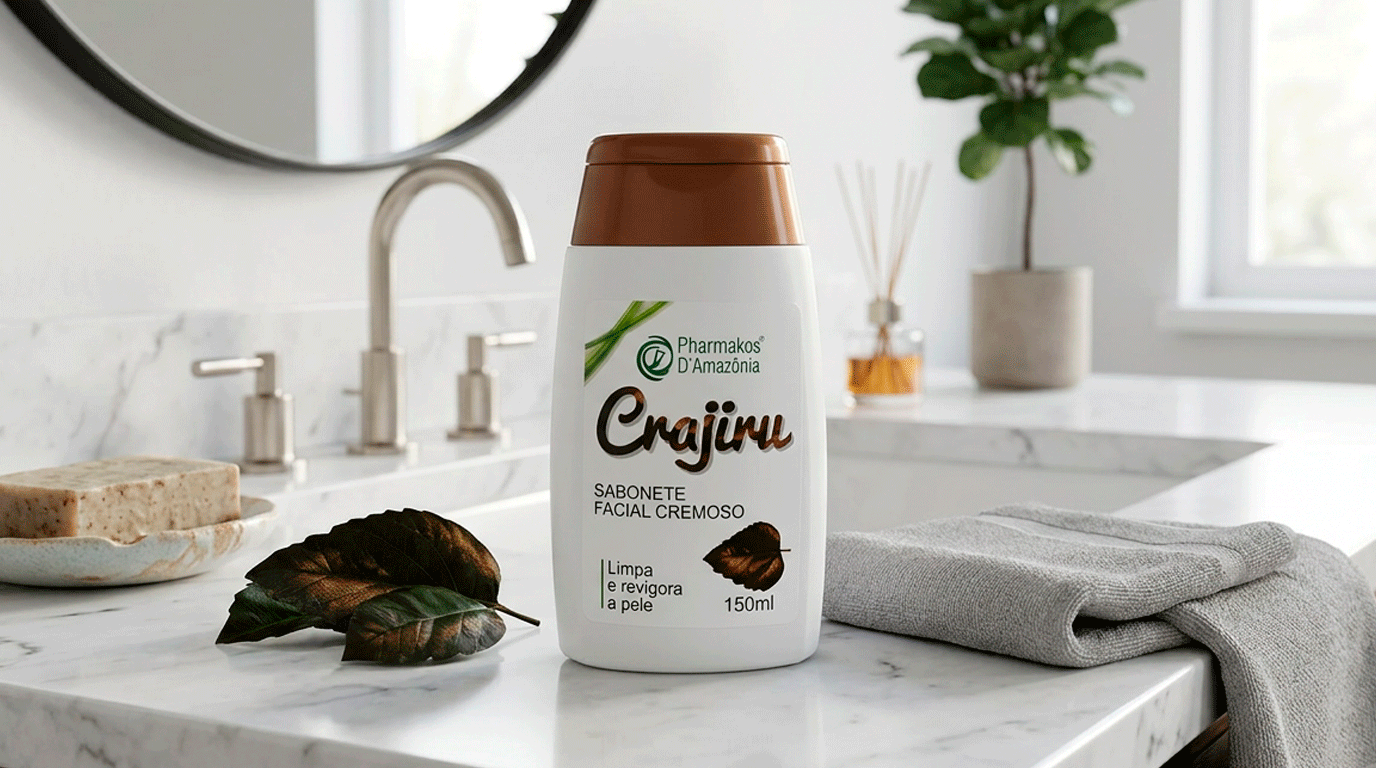 Sabonete Facial Cremoso de Crajiru: limpeza e cuidado inspirados na Amazônia