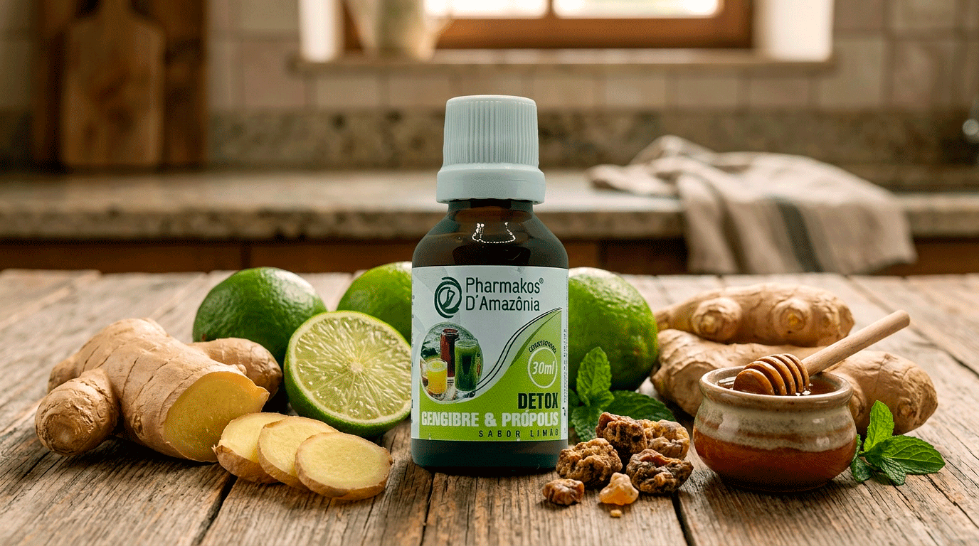 Detox Gengibre e Própolis: praticidade e sabor para a sua rotina